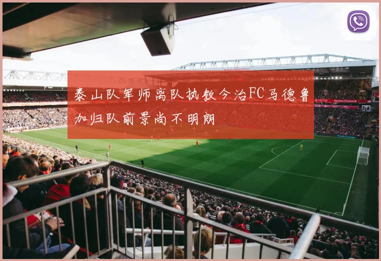 泰山队军师离队执教今治FC马德鲁加归队前景尚不明朗